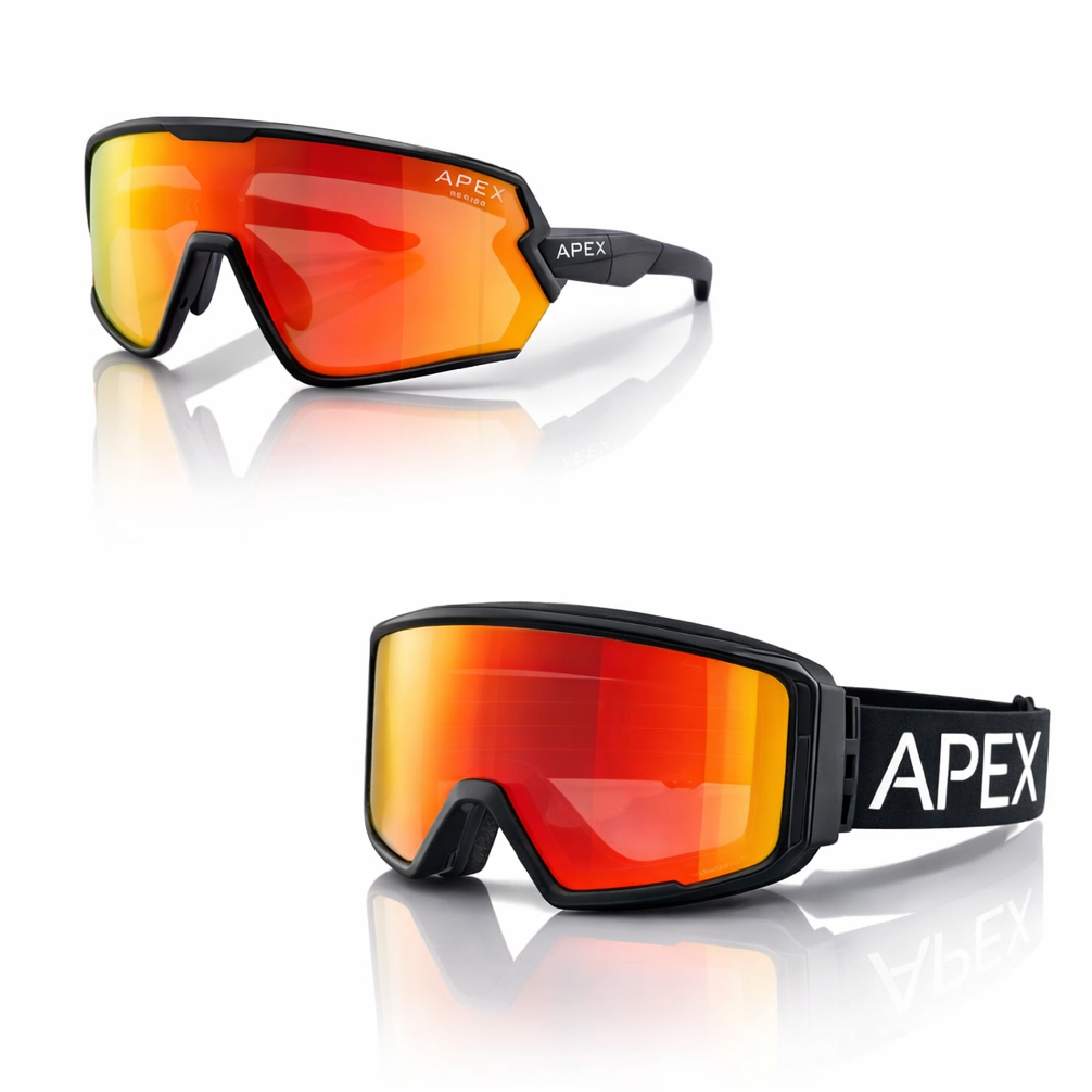 apex ski goggles APEXX LGND – Glasses & Goggles Bundle